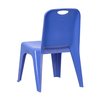 Flash Furniture Blue Plastic Stack School Chair-11"H Seat, PK2 2-YU-YCX-011-BLUE-GG
